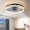 Flush Mount Ceiling Fan with Light, 15.7" Reversible, Dimmable, Noiseless - Like New