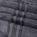 NOBLE HOUSE 6 PIECE TOWELS SET GRAY RING SPUN COTTON - GRAY - Like New