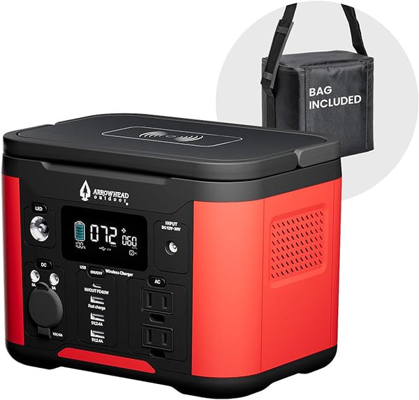 ARROWHEAD OUTDOOR 296W Portable Power Station Generator PEP-S300T - BLACK/RED Like New