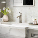 MOEN HALLE ONE-HANDLE HIGH ARC BATHROOM FAUCET - BRUSHED NICKEL - Like New