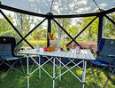 EVER ADVANCED 11.5 FT GAZEBO SCREEN HOUSE TENT 8-10 PEOPLE CAMPING INSTANT BLACK - Like New