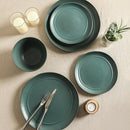 STONE LAIN INFINITY 12-PIECE DINNERWARE SET STONEWARE, PLATES AND BOWLS - GREEN - Like New