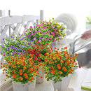 Grunyia 10 Bundles Artificial Fake Flowers, Faux Outdoor Plastic Plants UV - Like New