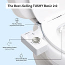 TUSHY Basic 2.0 Bidet Toilet Seat Attachment 43338-9946 - WHITE/SILVER - Like New