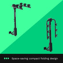 KAC S3 Hitch Mounted 3-Bike Suspension Rack Black KAC-FGS-A014-01-AA1US - Like New