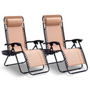 SereneLife Zero Gravity Chairs Set of 2 - Adjustable Steel Mesh - Scratch & Dent
