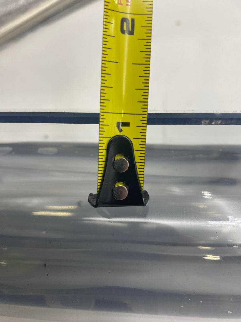 MUARTS 1/8"X47"X35" CLEAR CHAIR MAT FOR HARDWOOD FLOORS - CLEAR - Like New