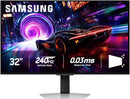 SAMSUNG 32" ODYSSEY OLED G8 G81SF 4K 240HZ GAMING MONITOR - SILVER - Like New