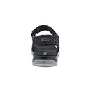 ECCO UNISEX YUCATAN COAST SANDAL SIZE 10-10.5, BLACK NUBUCK Like New