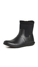 MFS9115NRE HUNTER MEN'S INSULATED TOP ROLL SHERPA BOOTS SIZE 9  BLACK - Like New