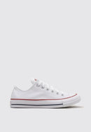 CONVERSE CHUCK TAYLOR LOW CANVAS SNEAKERS - SIZE: MEN 5.5 WOMEN 7.5 - WHITE - Like New