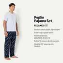AEMN66789SS26 Amazon Essentials Men's Pajama Set, Ducks, Light Blue, Small - Brand New