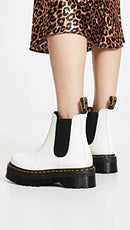 25055100 DR. MARTENS UNISEX-CHELSEA BOOT WHITE/SMOOTH SIZE US MEN 9/WOMEN 10 - Like New