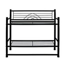 LEEDA 2-Tier Multipurpose Shelf or Wall Mounting Utility Metal - Black - Brand New