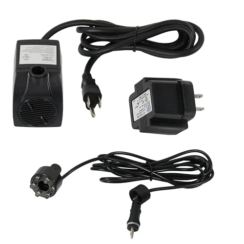 SUNNYDAZE 200 GPH ELECTRIC SUBMERSIBLE FOUNTAIN PUMP LED LIGHT - Scratch & Dent