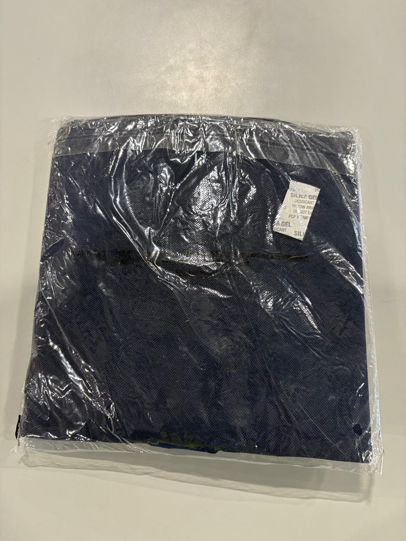 TIGER WOLF 3 BUTTON POLO SHIRT - SIZE: MEN XL - NAVY/WHITE/BROWN - Brand New