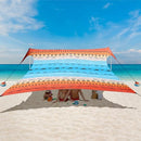 BEW BEACH TENT BEACH CANOPY SUN SHADE SAIL 10×10 FT CAMPING BEW-BEACHTENT-10X10 - Like New