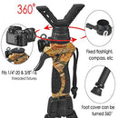 FIERY DEER Gen4 Bipod Shooting Stick for Hunting with Compass Holder - Brand New