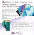 AURORAE Synergy 2in1 Yoga Mat with Microfiber Towel - Purple - Brand New