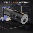 FIFINE XLR DYNAMIC MICROPHONE PODCAST STREAMING USB XLR STUDIO TANK3 - BLACK Like New