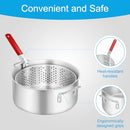 10QT Outdoor Fish Fryer Kit – Heavy-Duty Aluminum Pot & 6.7QT Basket - Like New