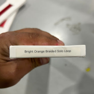 APPLE WATCH 45MM BRIGHT ORANGE BRAIDED SOLO LOOP SIZE 12 - BRIGHT ORANGE - Like New