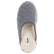 FLOOPI WOMEN’S ISABEL LATTICE KNIT SCUFF SLIPPERS SIZE WOMEN Medium (7-8) - GRAY - Brand New