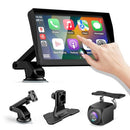 OGASAMI WIRELESS APPLE CARPLAY ANDROID AUTO PORTABLE CAR STEREO 7” - BLACK - Like New