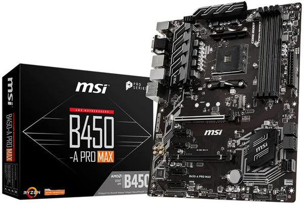 MSI ProSeries AMD Ryzen 2ND and 3rd Gen AM4 M.2 B450-A PRO MAX Like New