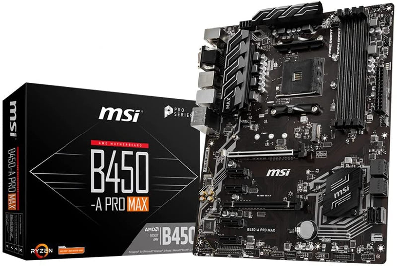 MSI ProSeries AMD Ryzen 2ND and 3rd Gen AM4 M.2 B450-A PRO MAX - Like New