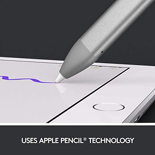 LOGITECH CRAYON DIGITAL PENCIL FOR IPAD PRO 12.9", 11", 10TH GEN+ - GRAY - Like New