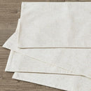 Laura Ashley Dothan Linen Blend Tablecloth, Set of 4 Placemats, Taupe - Brand New