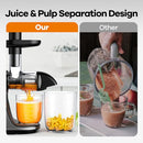 JOYBEAR COLD PRESS JUICER MACHINE SLOW MASTICATING EXTRACTOR - SILVER - Brand New