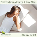 FOUR SEASONS ESSENTIALS KING SIZE WATERPROOF PILLOW PROTECTORS FOUR SEASONS - Like New