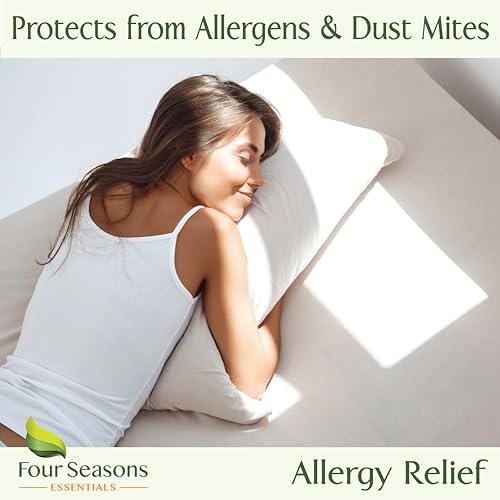 FOUR SEASONS ESSENTIALS KING SIZE WATERPROOF PILLOW PROTECTORS FOUR SEASONS - Like New