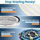 200W UFO LED High Bay Lights 5000K Daylight White, 30000LM LED Shop Lights - Like New