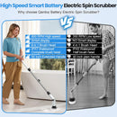 AMILUO ELECTRIC SPIN SCRUBBER, 600 RPM CORDLESS BATHROOM CLEANING BRUSH - WHITE - Like New