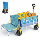 OLD BAHAMA BAY BEACH WAGON BIG WHEELS FOR SAND FLIP-OUT TAILGATE TR-21813 - PALM - Like New