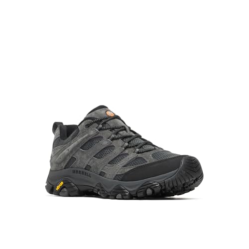 MERRELL MEN'S MOAB 3 HIKING SHOE, GRANITE V2, 11 WIDE - GRANITE - Like New
