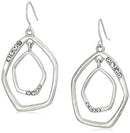 The SAK Pave Orbit Earrings SE0513 - Silver - Brand New