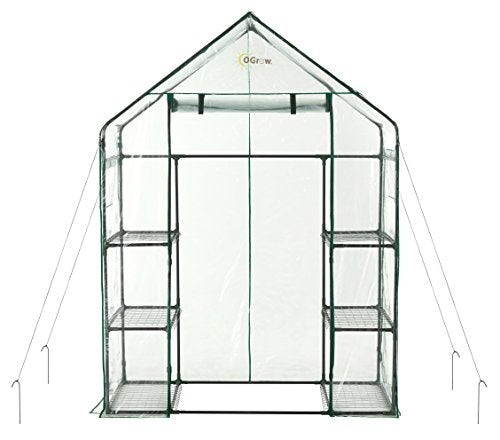 OGROW MACHRUS OGROW GREENHOUSE GREEN HOUSE SMALL GREENHOUSES OUTSIDE - GREEN - Like New