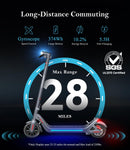 LEQISMART Electric Scooter with 9" Solid Tires & 350W Motor - Gray, Modern Black - Like New
