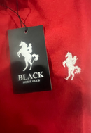 BLACK HORSE CLUB MEN'S CREW SHIRT - SIZE: MEN XL - RED - Like New