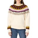 AMAZON ESSENTIALS WOMEN'S OVERSIZED FAIR ISLE CREWNECK, SIZE XS, CREAM CARAMEL - Brand New