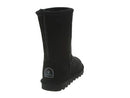 BEARPAW WOMEN'S ELLE SHORT WINTER BOOT SIZE 9, BLACK Like New