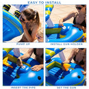 ZONE TECH BOAT INFLATABLE POOL FLOATS KIDS HARBOR MASTER PATROL 1 PACK - BLUE - Like New