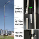GDKJMY Swooper Feather Flag Pole Kit 2 Packs 15 Feet Black Travel Bag - New - Brand New
