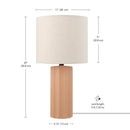Globe Electric 91002772 Doris 20" Tall Buffet Table Lamp - Dark Gray - Brand New