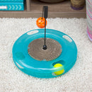 KITTY CITY SWAT TRACK CAT TOY FOR CAT AND KITTY 10.5"X12"X12" BLUE CM-0209-CS01 - Like New