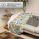 FOCO NFL Logo Retro Sherpa Fleece Plush Throw Blanket 60" x 70" Retro - Brand New